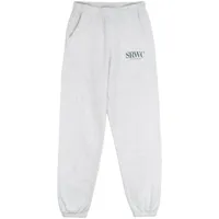 sporty & rich pantalon de jogging upper east side en coton - gris
