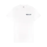 sporty & rich t-shirt 70s health à logo imprimé - blanc