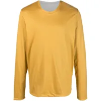 sease t-shirt en coton à manches longues - jaune