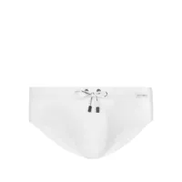 dolce & gabbana short de bain à patch logo - blanc