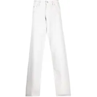 mm6 maison margiela jean à coupe ample - blanc