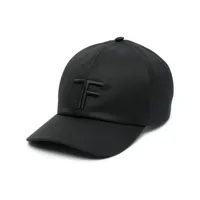 tom ford casquette en coton à logo brodé - noir