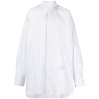 mm6 maison margiela chemise longue à motif graphique - blanc