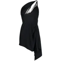 coperni robe courte à design asymétrique - noir