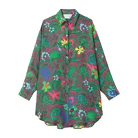 az factory robe-chemise à motif cachemire - multicolore