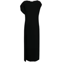 the row robe mi-longue blathine à design asymétrique - noir