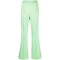 fendi pantalon de jogging à coutures apparentes - vert