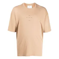 song for the mute t-shirt en coton à logo imprimé - marron