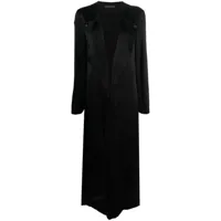 barbara bologna manteau long à col v - noir