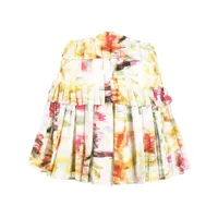 acler jupe plissée à imprimé abstrait - multicolore
