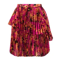 acler jupe plissée à fleurs - rose