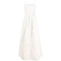 sachin & babi robe beau gown à fleurs - blanc