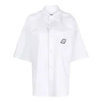 ambush chemise oversize à patch logo - blanc