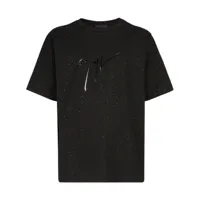 giuseppe zanotti t-shirt en coton à logo imprimé - noir