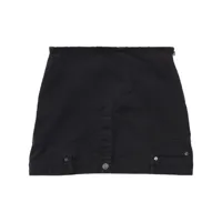 balenciaga jupe en jean à design structuré - noir
