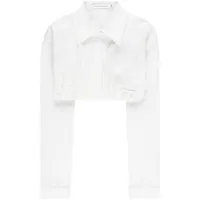 christopher esber chemise à détail de soutien-gorge - blanc