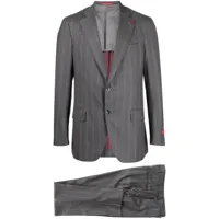 isaia costume à rayures - gris