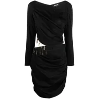 ahluwalia robe courte femi drapée - noir