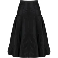 3.1 phillip lim jupe mi-longue à design plissé - noir