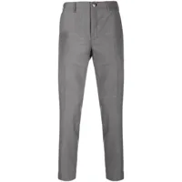 incotex pantalon chino à coupe courte - gris