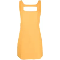 ba&sh robe courte teophil à découpes - orange