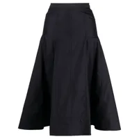 3.1 phillip lim jupe mi-longue à design plissé - noir
