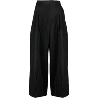 3.1 phillip lim pantalon de tailleur à détails de coutures - noir
