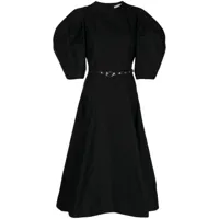 3.1 phillip lim robe mi-longue à taille ceinturée - noir