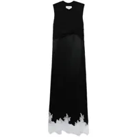 3.1 phillip lim robe mi-longue drapée - noir