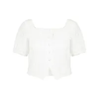 b+ab chemise à encolure carrée - blanc