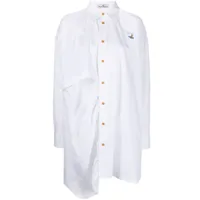 vivienne westwood robe-chemise à manches longues - blanc