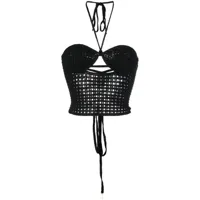 the mannei corset esla en maille - noir