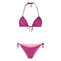 fisico bikini à design réversible - violet