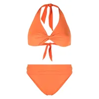fisico bikini torsadé à dos nu - orange