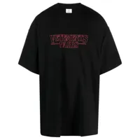vetements t-shirt à logo paris imprimé - noir