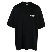 vetements t-shirt securite à coupe oversize - noir