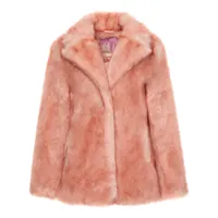 unreal fur veste elba en fourrure artificielle - rose