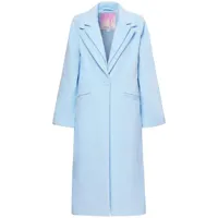 unreal fur manteau sardinia à simple boutonnage - bleu