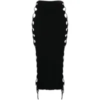 monse jupe en maille à détail de laçage - noir