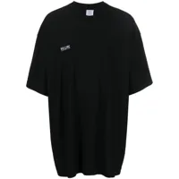 vetements t-shirt en coton à patch logo - noir
