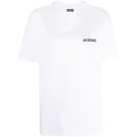 jacquemus t-shirt en coton à logo imprimé - blanc