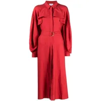 acler robe-chemise admiral - rouge