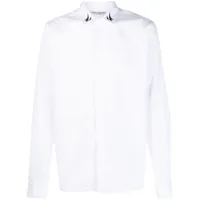 neil barrett chemise en coton à logo imprimé - blanc