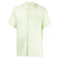 engineered garments chemise en coton camp à poches poitrine - vert