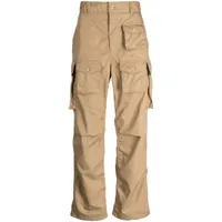 engineered garments pantalon droit à poches cargo - marron