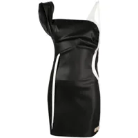 ottolinger robe courte à design asymétrique - noir