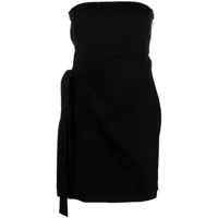 gauge81 robe courte natal à détail de nœud - noir