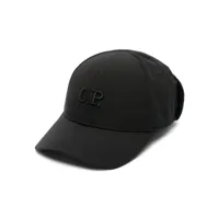 c.p. company casquette à logo brodé - noir