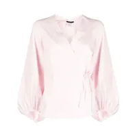 paul smith chemise en coton à design cache-cœur - rose