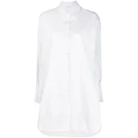 patrizia pepe chemise boutonnée à manches longues - blanc